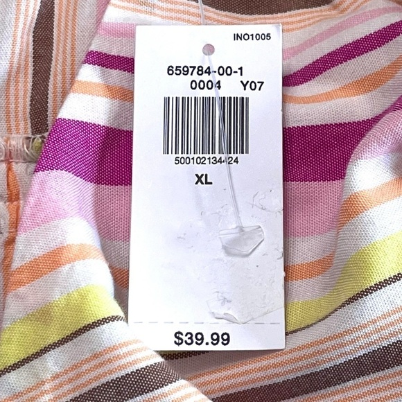 NWT Old Navy Pink Striped Romper Size XL - Picture 5 of 9